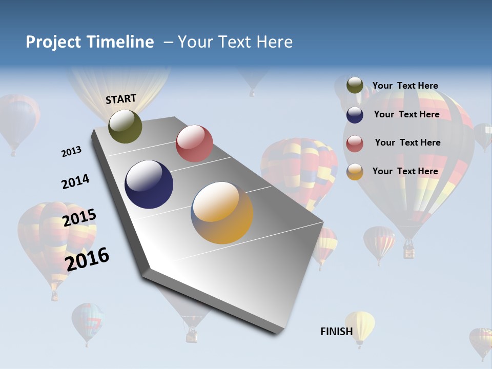 Hd Hot Air Balloon PowerPoint Template