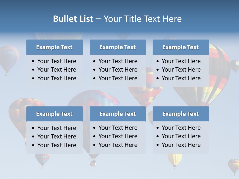 Hd Hot Air Balloon PowerPoint Template