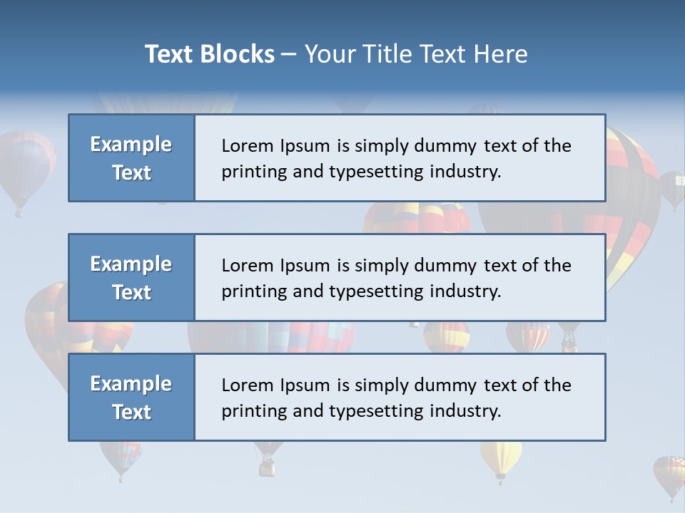 Hd Hot Air Balloon PowerPoint Template