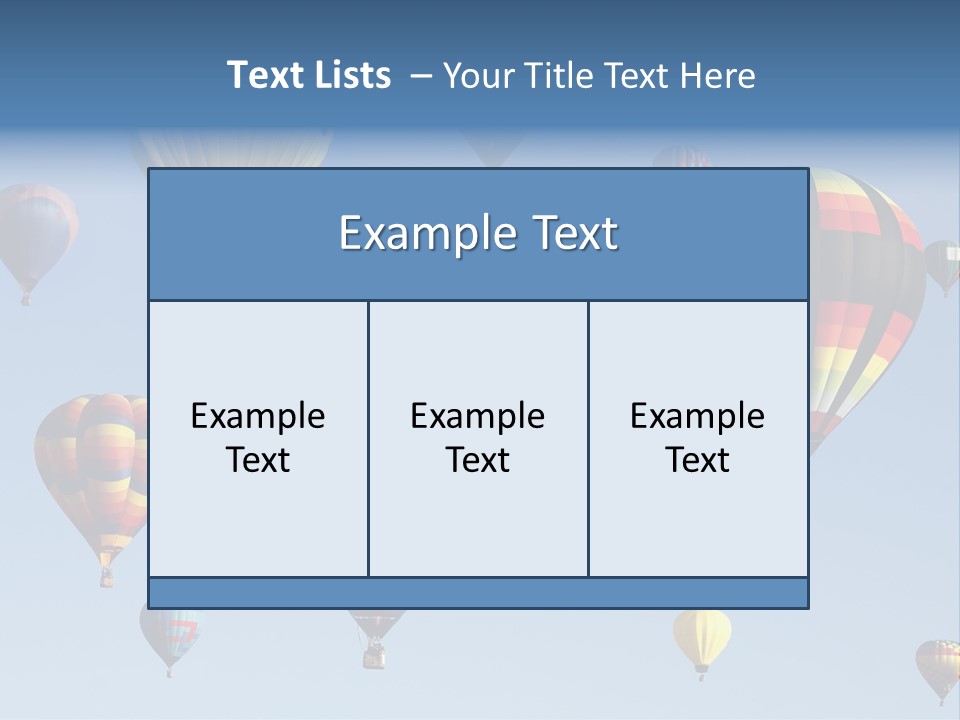 Hd Hot Air Balloon PowerPoint Template