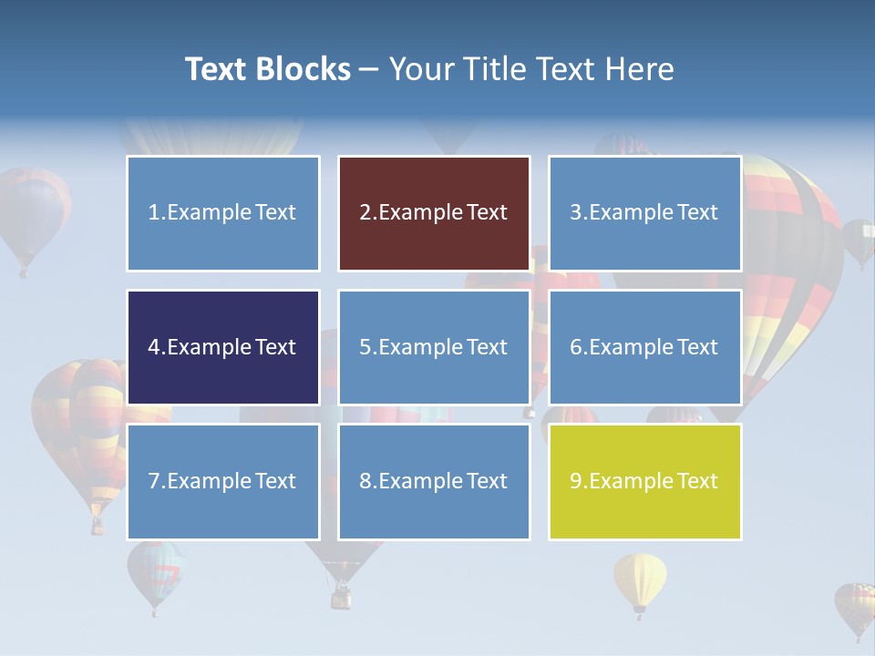 Hd Hot Air Balloon PowerPoint Template