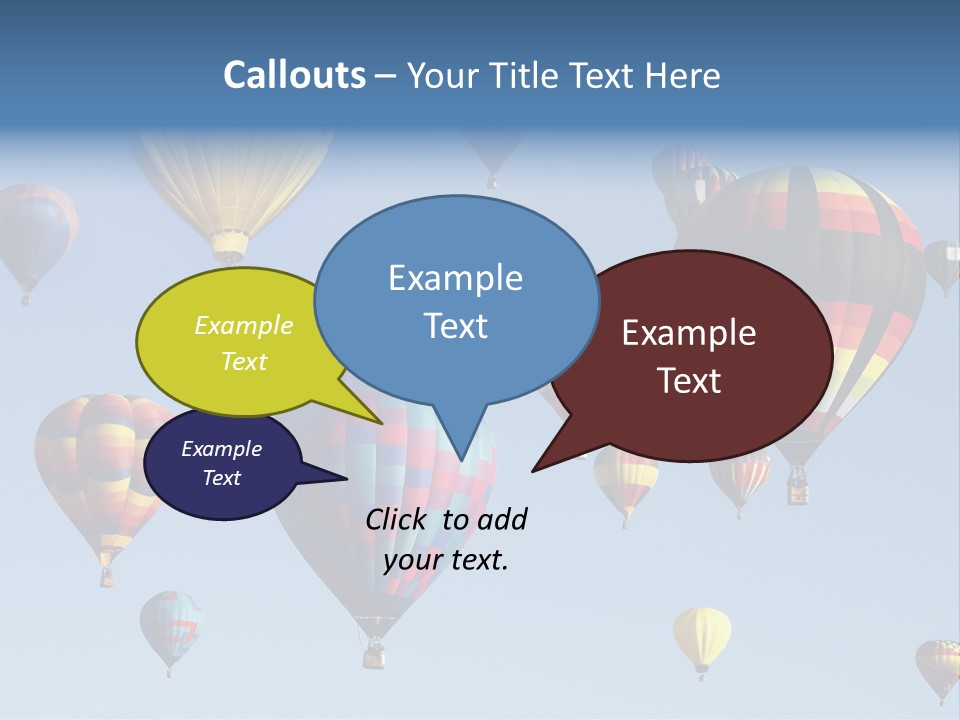 Hd Hot Air Balloon PowerPoint Template