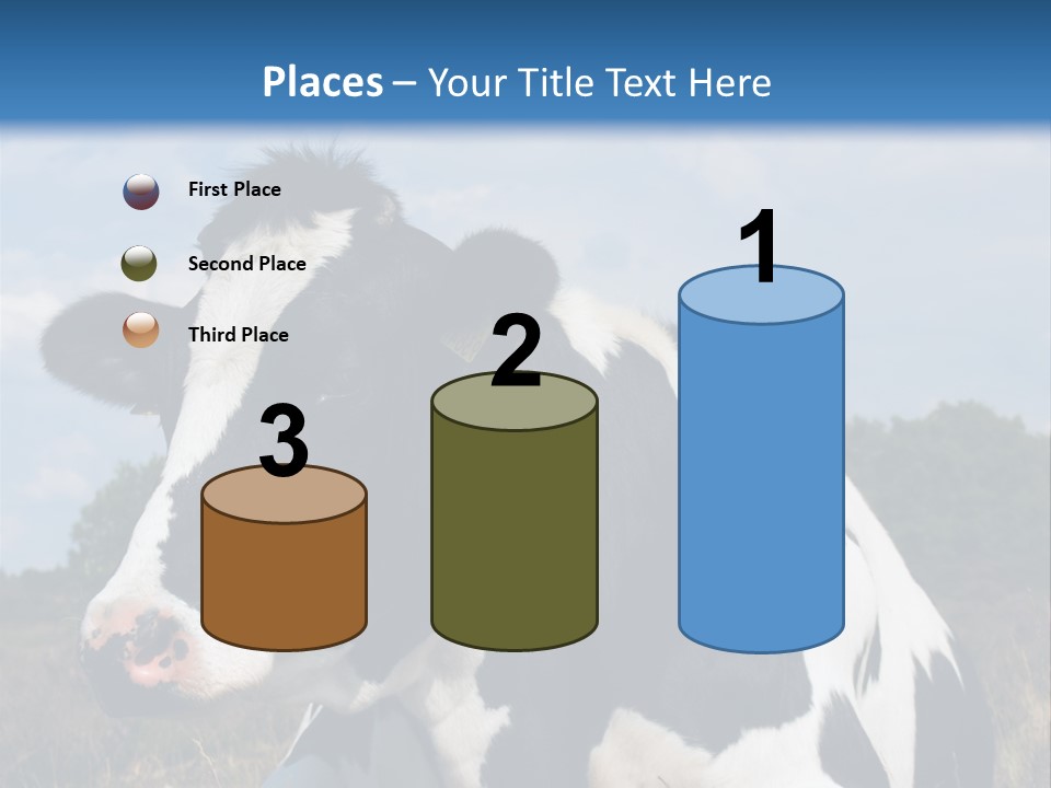 White Head Standing PowerPoint Template