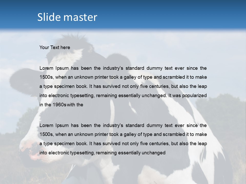 White Head Standing PowerPoint Template