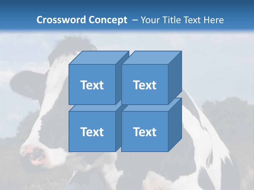 White Head Standing PowerPoint Template