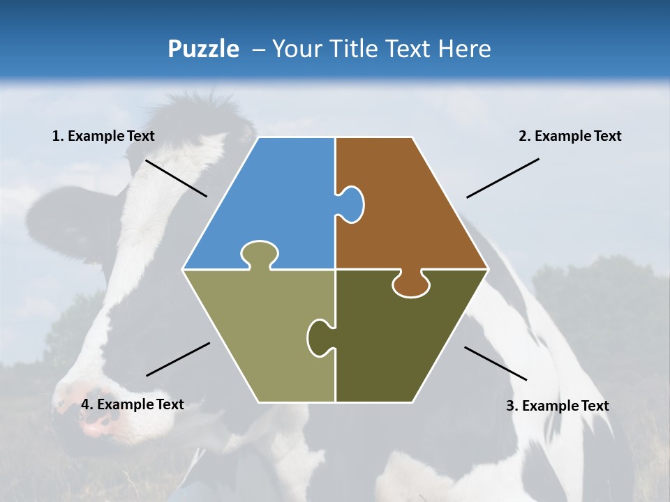 White Head Standing PowerPoint Template