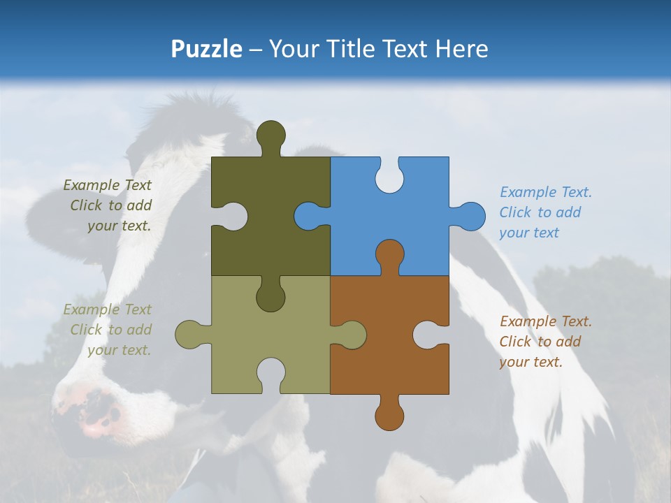 White Head Standing PowerPoint Template