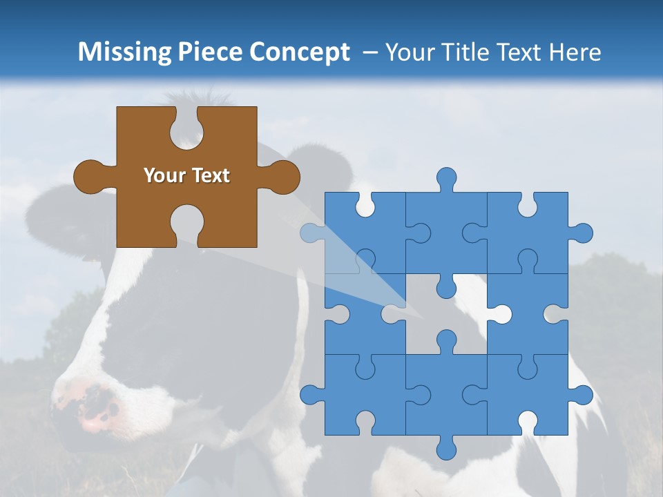 White Head Standing PowerPoint Template