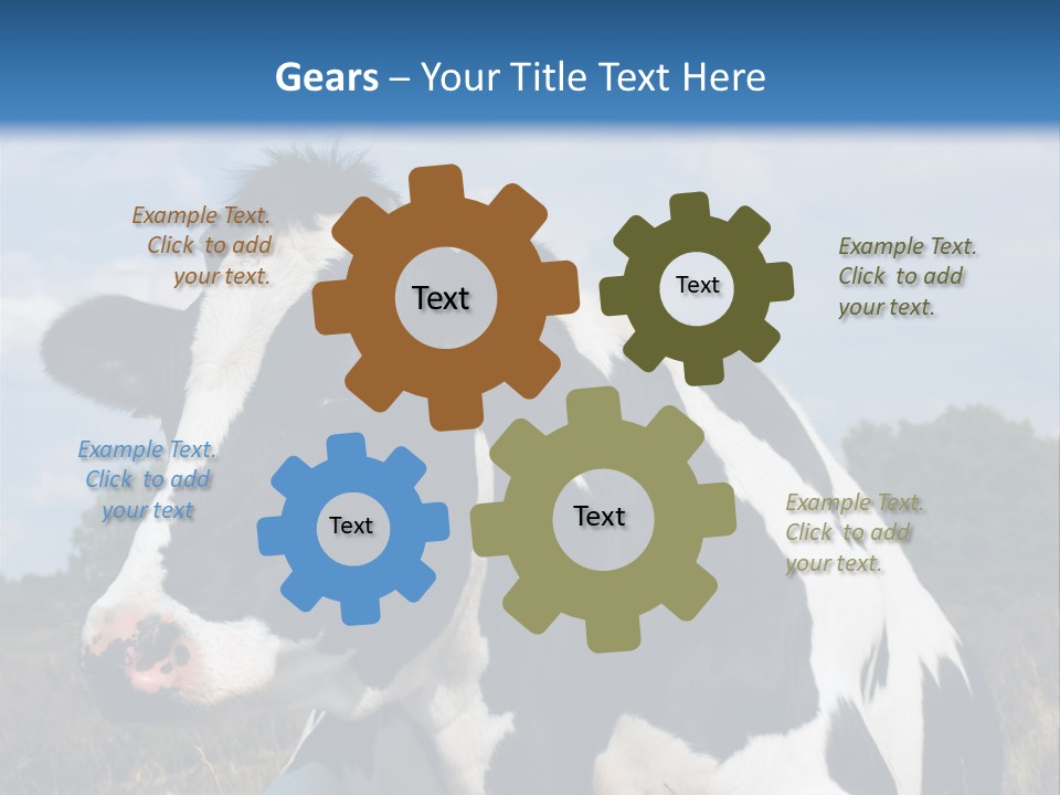 White Head Standing PowerPoint Template