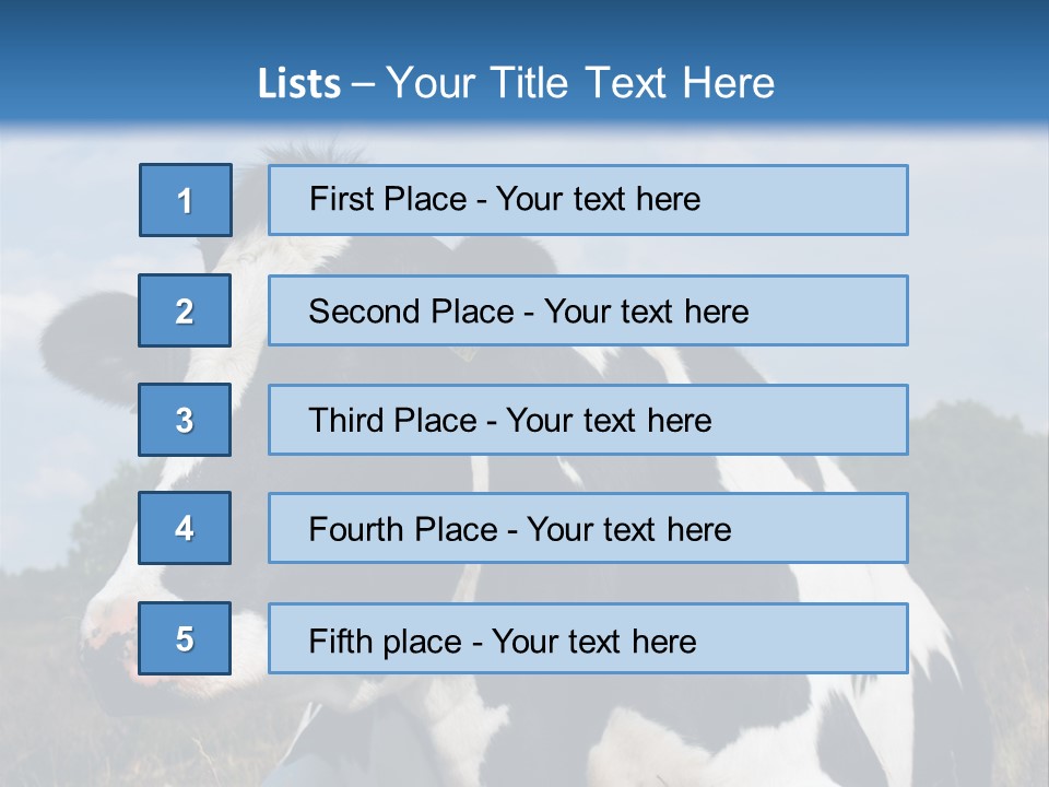 White Head Standing PowerPoint Template