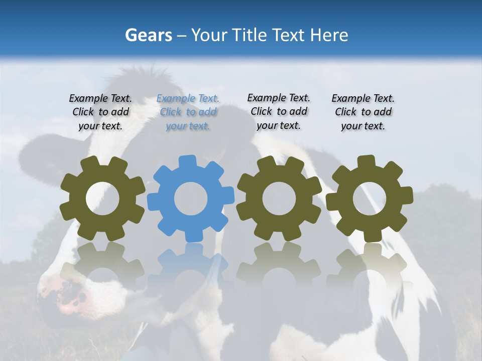 White Head Standing PowerPoint Template