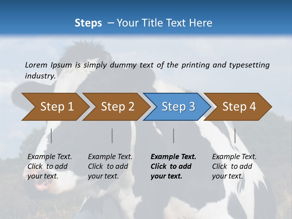 White Head Standing PowerPoint Template