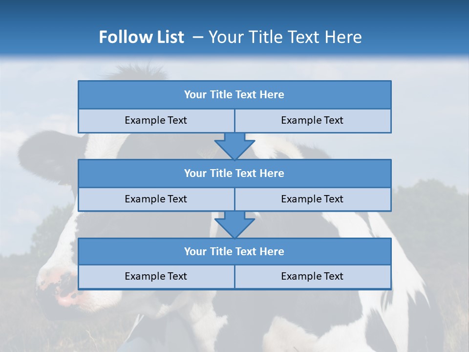 White Head Standing PowerPoint Template