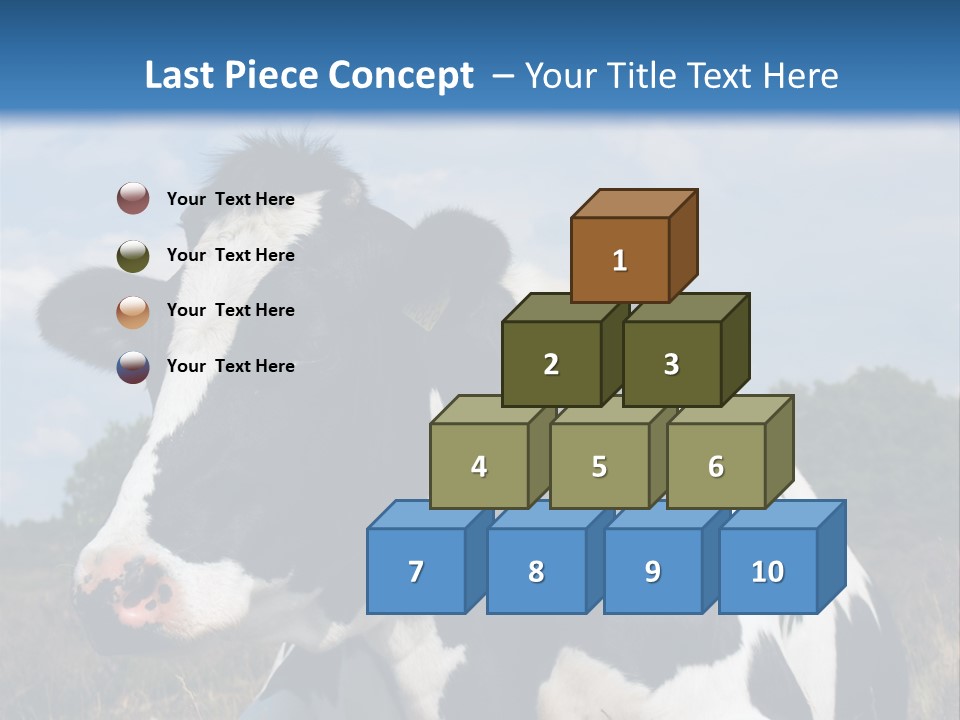 White Head Standing PowerPoint Template