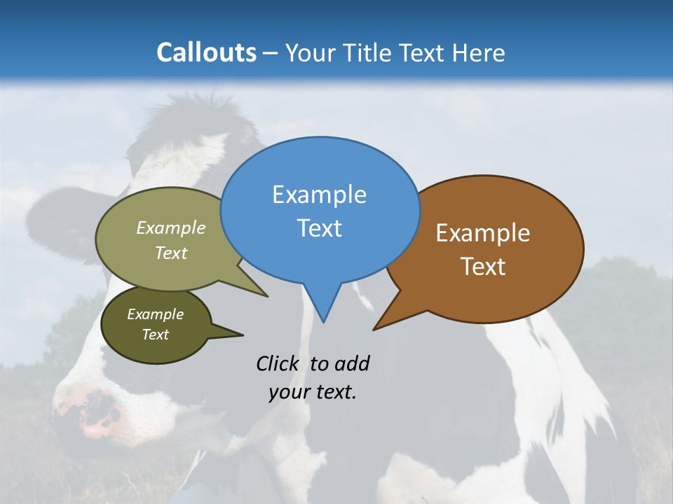White Head Standing PowerPoint Template