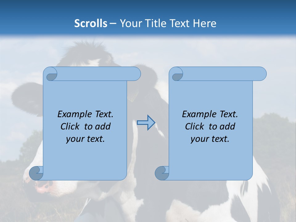 White Head Standing PowerPoint Template
