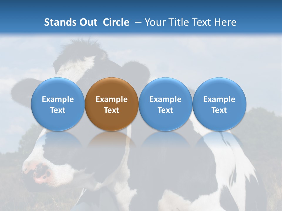 White Head Standing PowerPoint Template