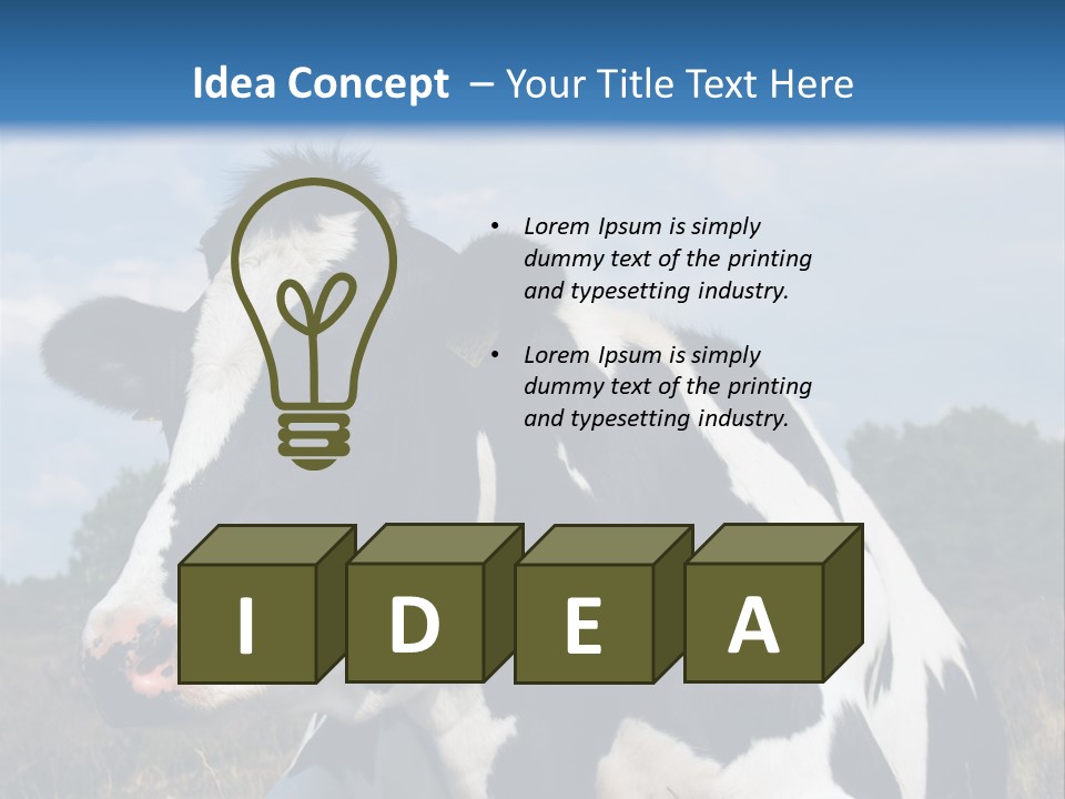 White Head Standing PowerPoint Template