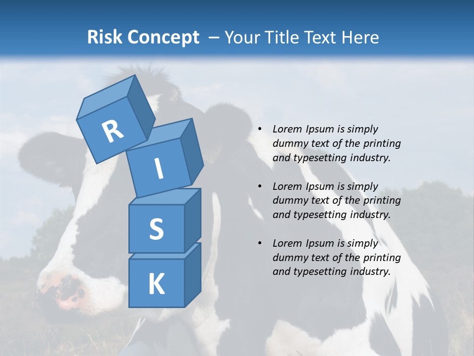 White Head Standing PowerPoint Template