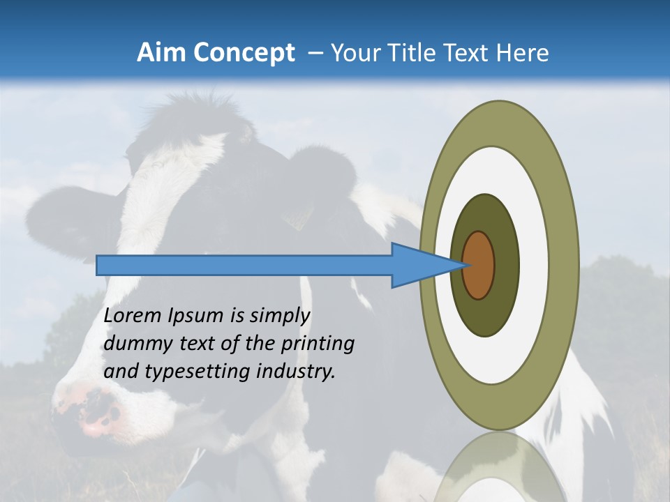 White Head Standing PowerPoint Template