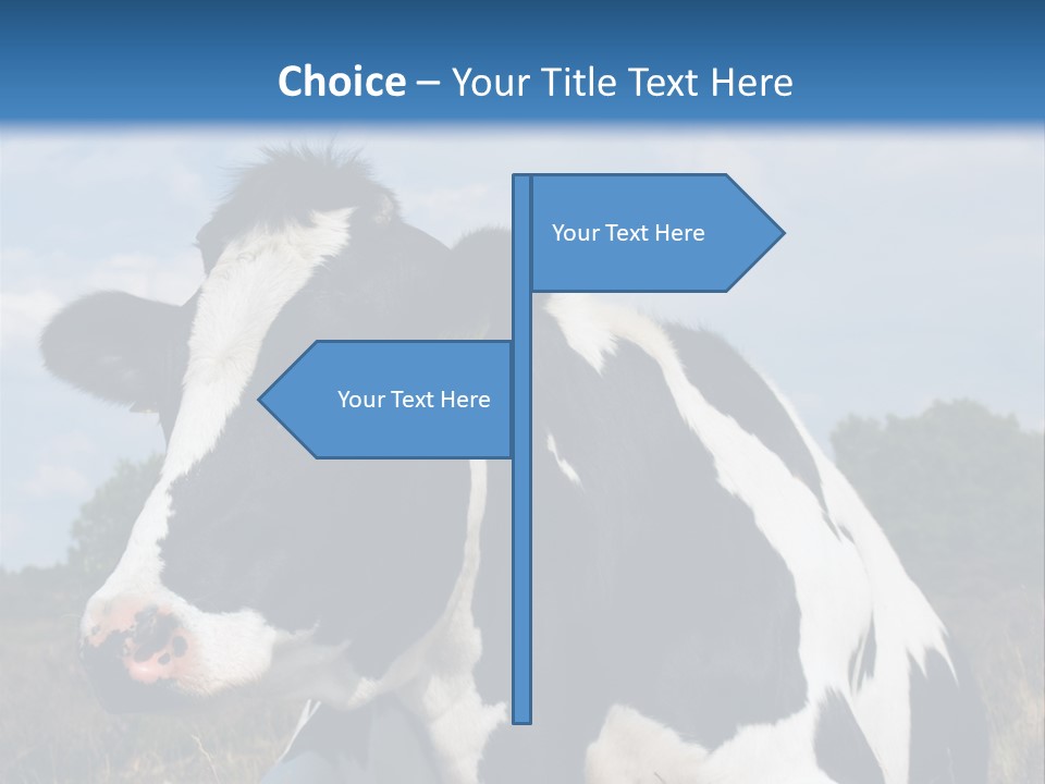 White Head Standing PowerPoint Template