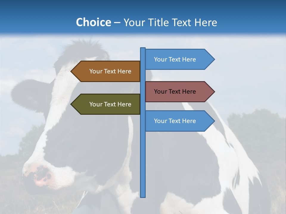 White Head Standing PowerPoint Template