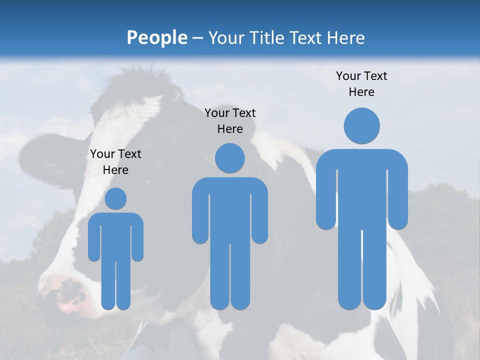 White Head Standing PowerPoint Template