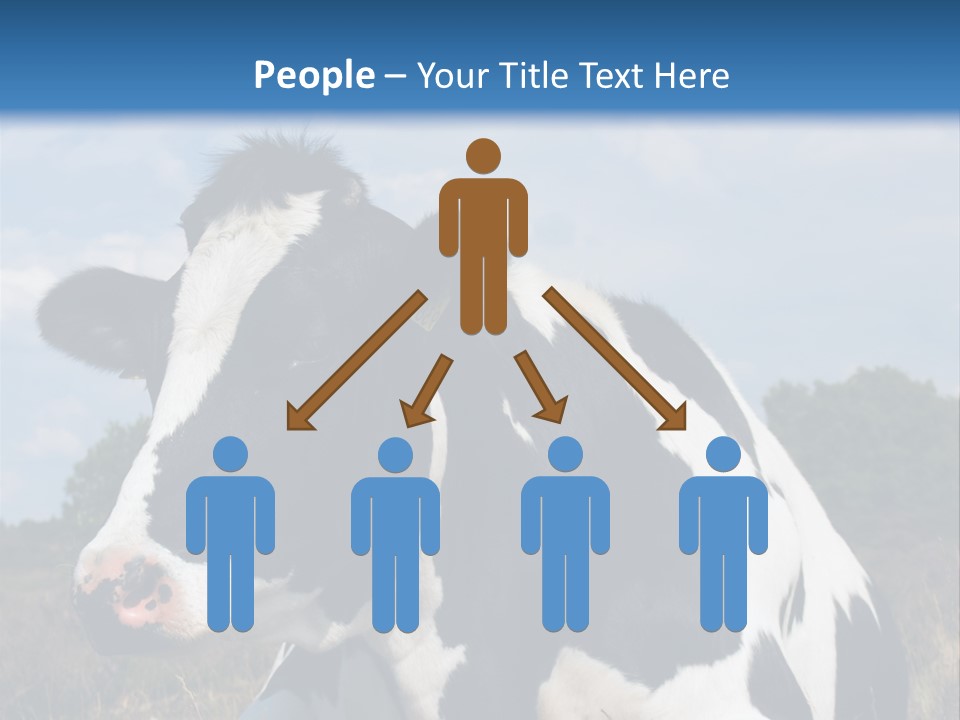 White Head Standing PowerPoint Template