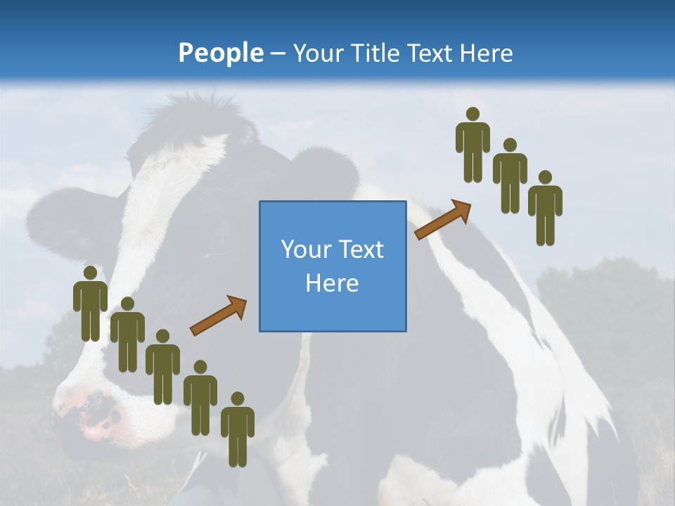 White Head Standing PowerPoint Template