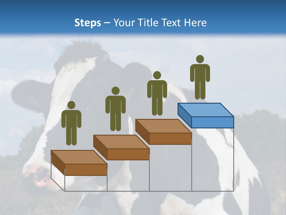 White Head Standing PowerPoint Template