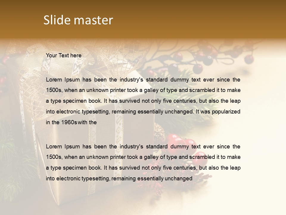 Mobile Wallpapers Christmas PowerPoint Template