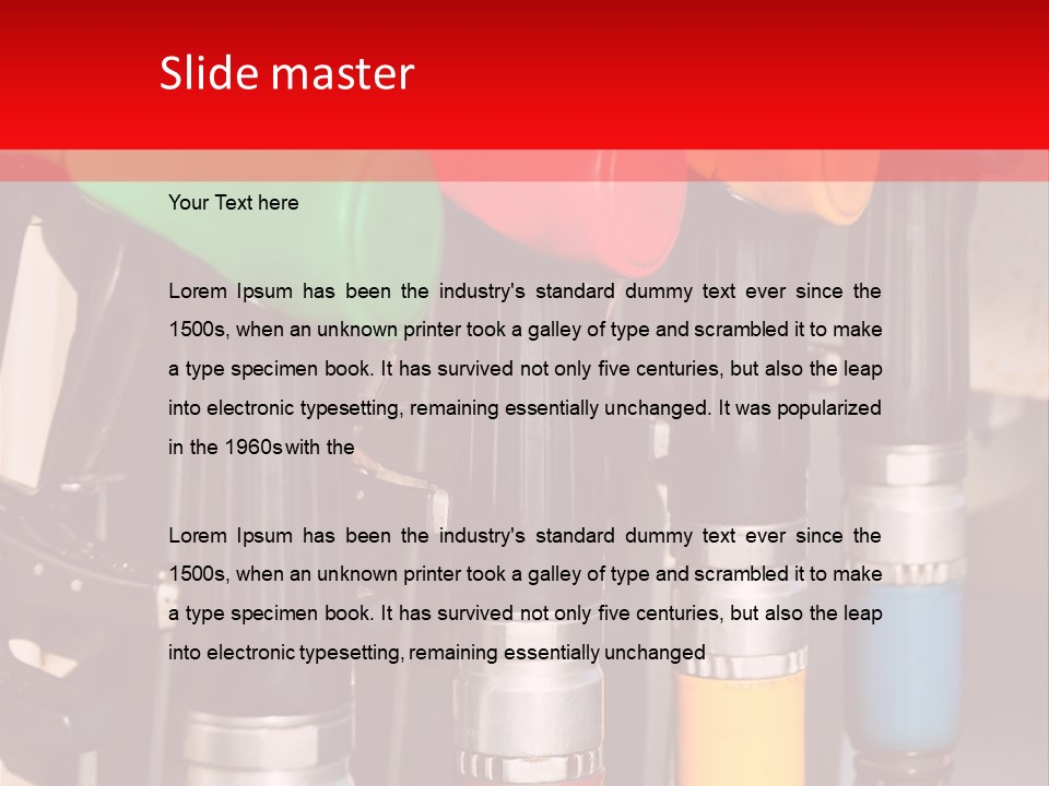 Gas Pump Nozzles PowerPoint Template