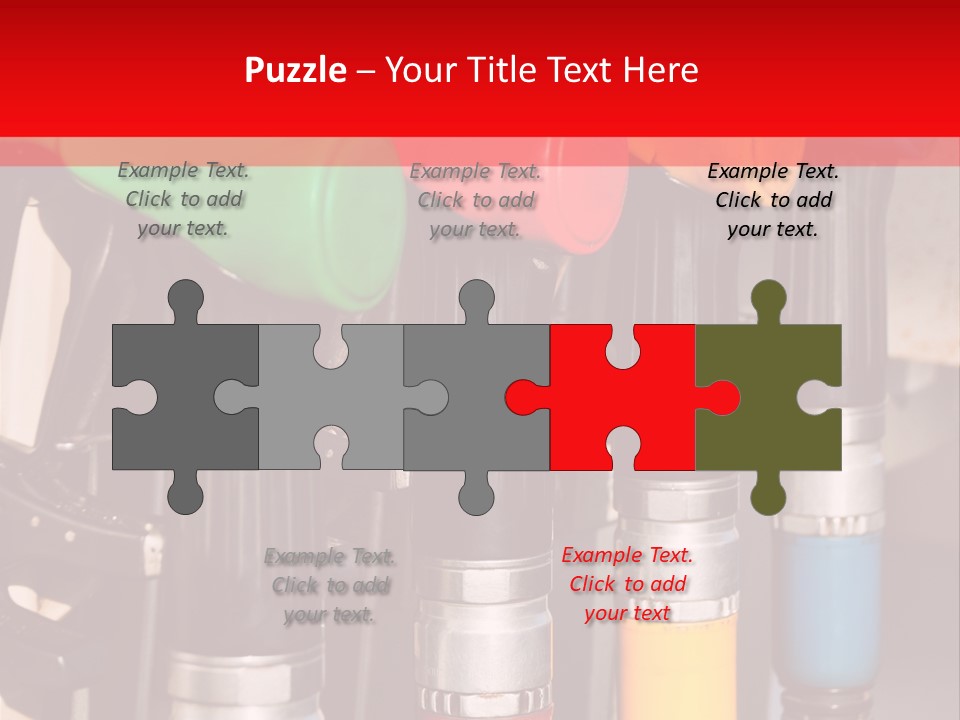 Gas Pump Nozzles PowerPoint Template