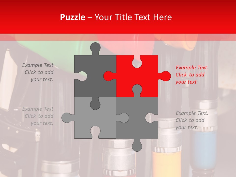 Gas Pump Nozzles PowerPoint Template