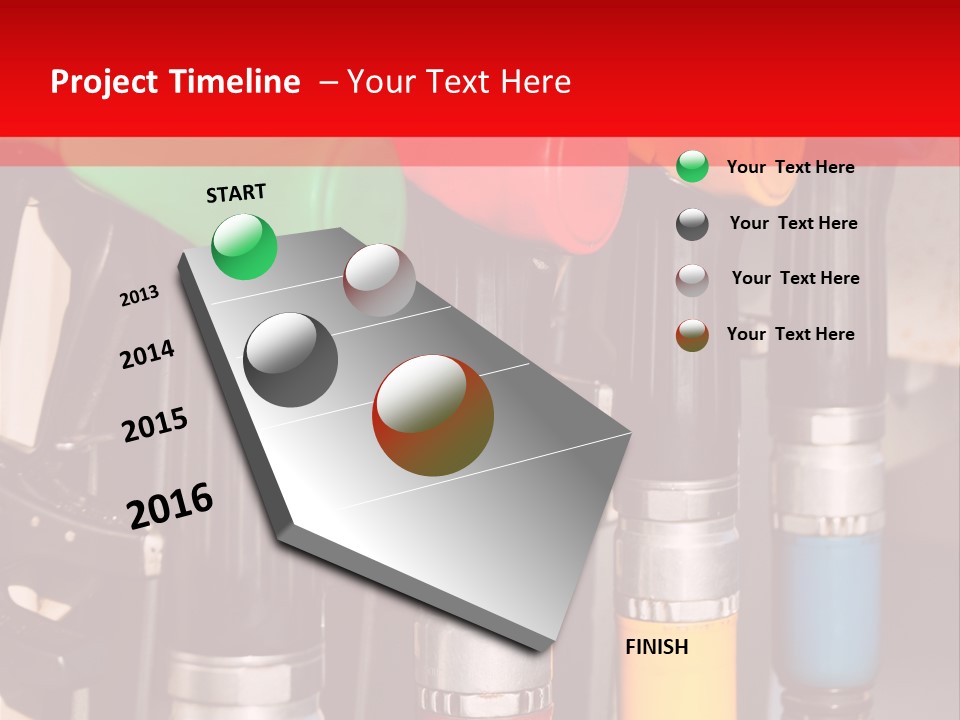 Gas Pump Nozzles PowerPoint Template