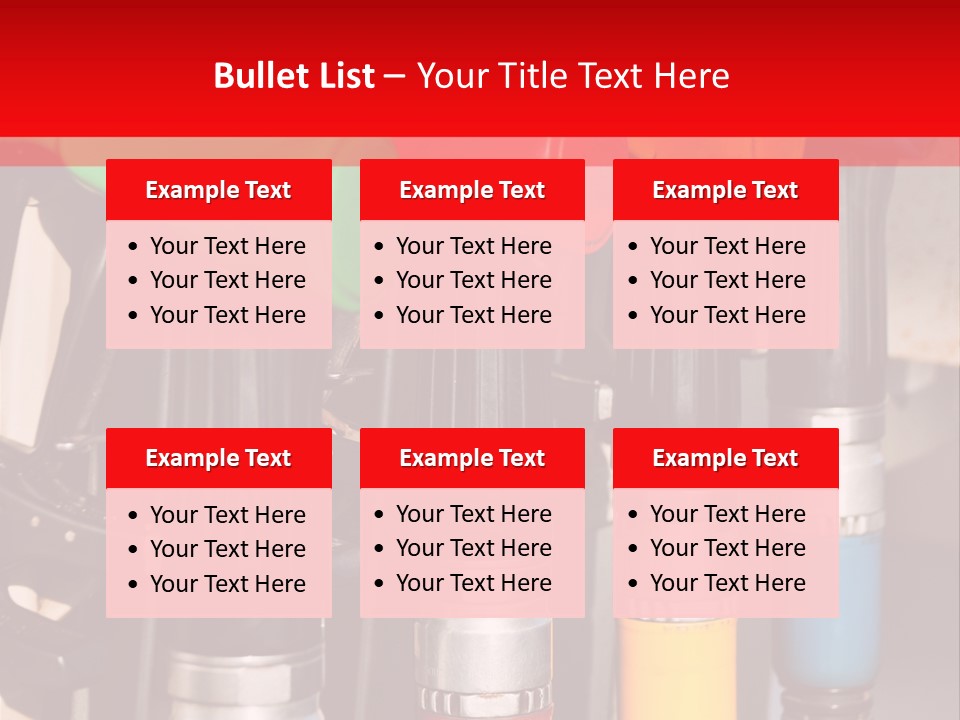Gas Pump Nozzles PowerPoint Template