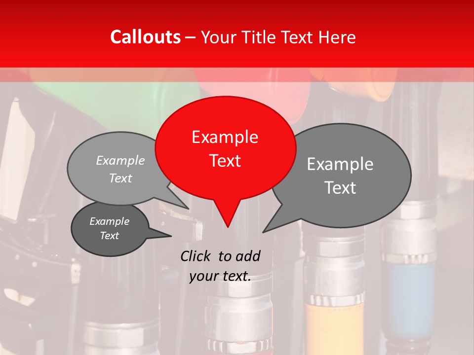 Gas Pump Nozzles PowerPoint Template
