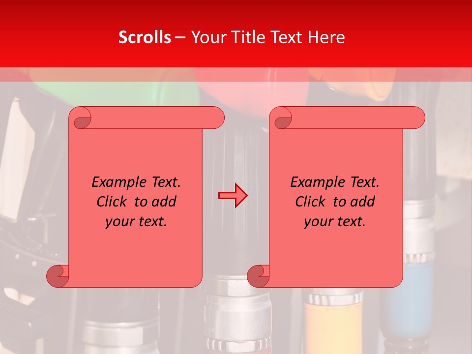 Gas Pump Nozzles PowerPoint Template