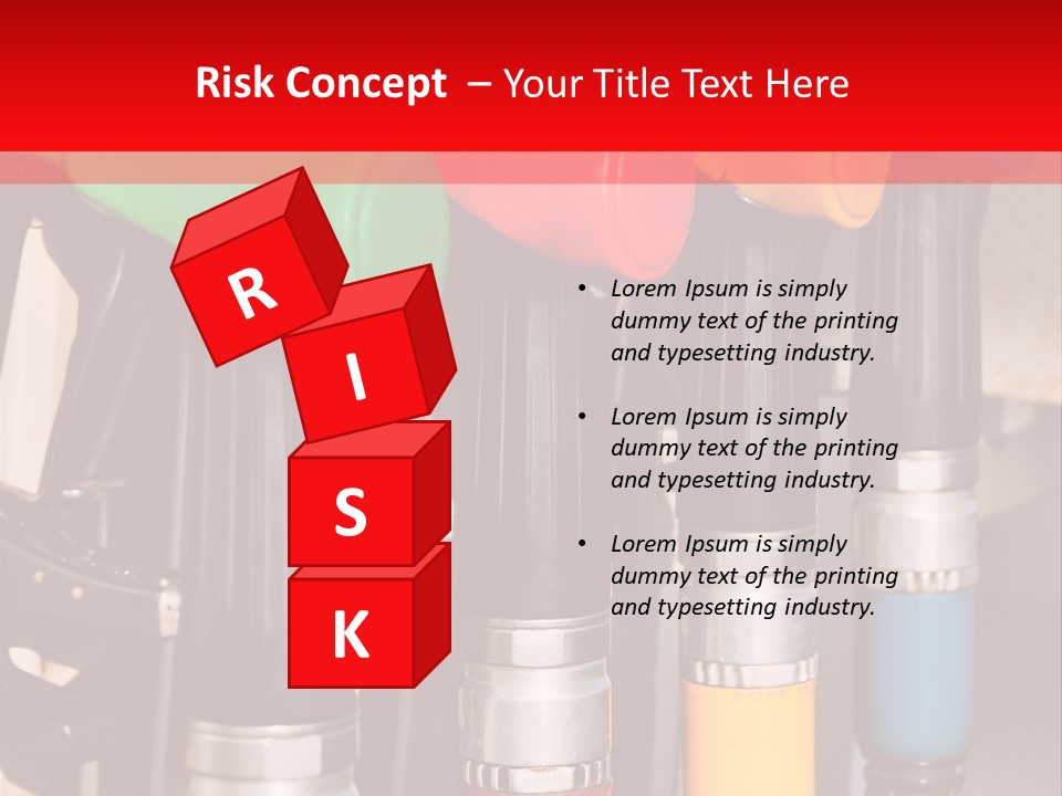 Gas Pump Nozzles PowerPoint Template
