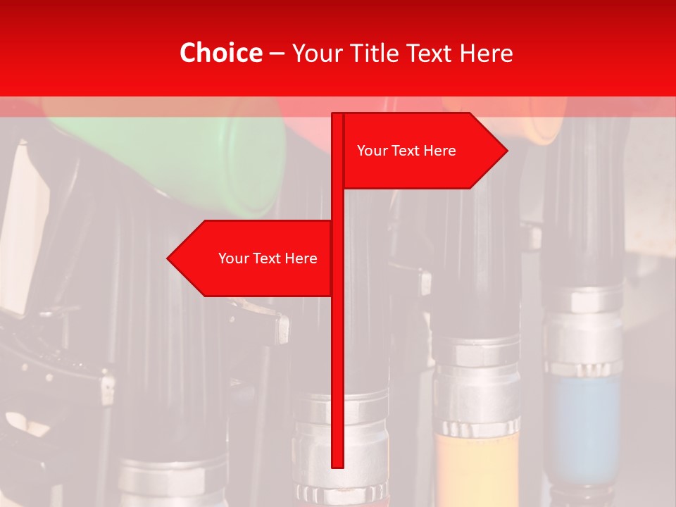 Gas Pump Nozzles PowerPoint Template