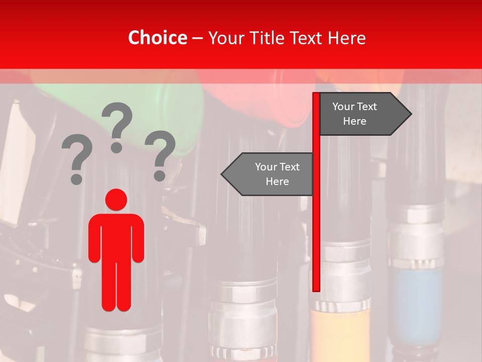 Gas Pump Nozzles PowerPoint Template