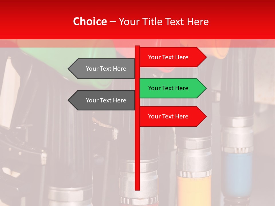 Gas Pump Nozzles PowerPoint Template