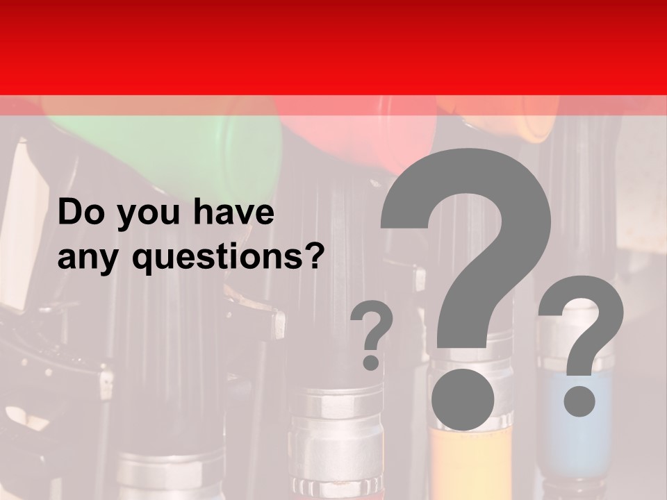 Gas Pump Nozzles PowerPoint Template