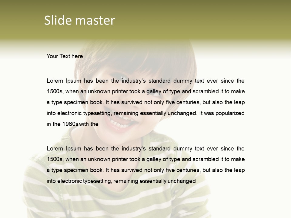 Sensual Red Hair PowerPoint Template