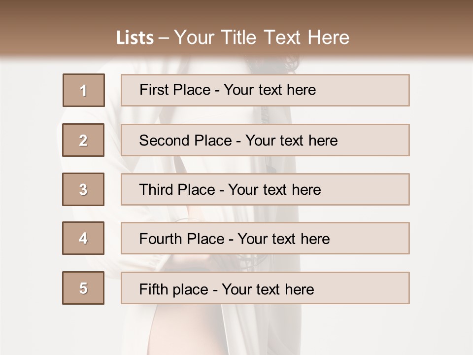 Sensual Red Hair PowerPoint Template