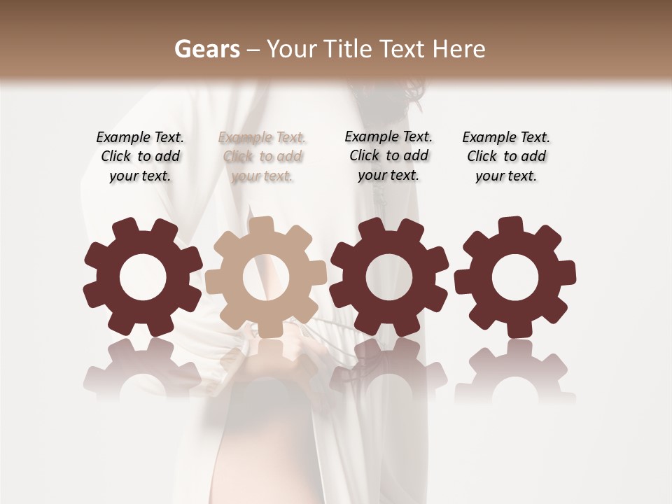 Sensual Red Hair PowerPoint Template