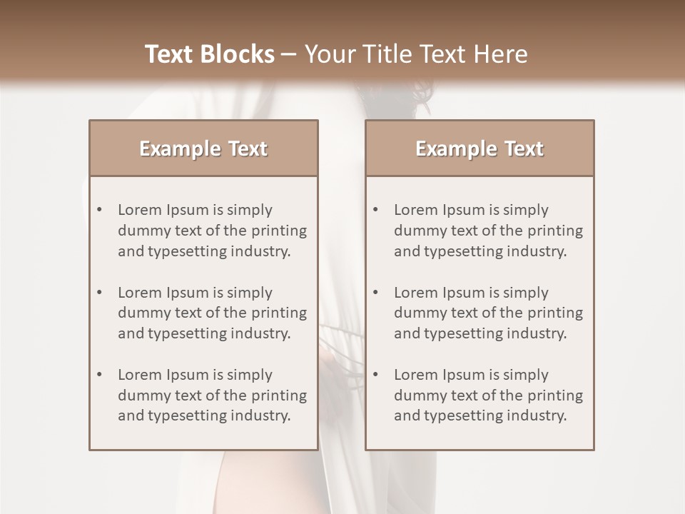 Sensual Red Hair PowerPoint Template