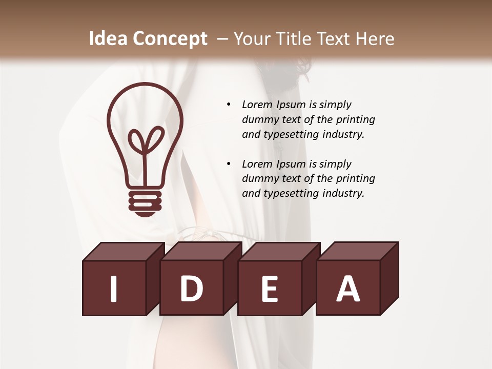 Sensual Red Hair PowerPoint Template