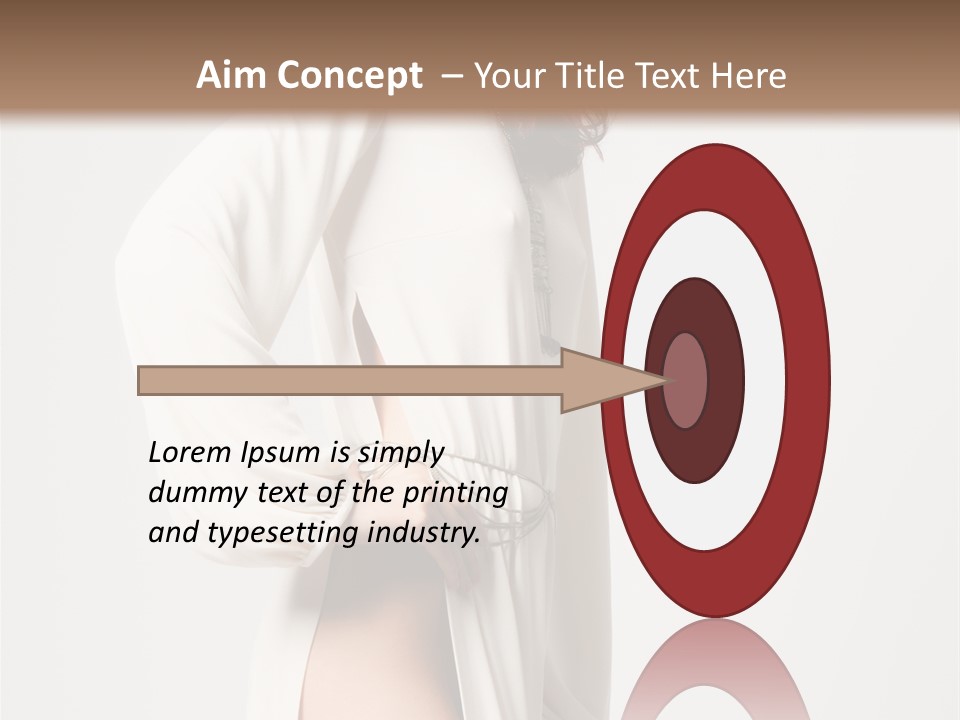 Sensual Red Hair PowerPoint Template