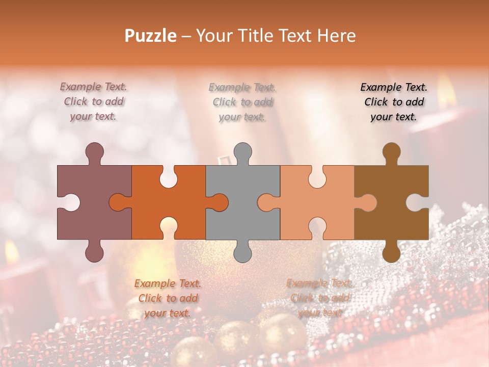 Shiny Gold Xmas PowerPoint Template